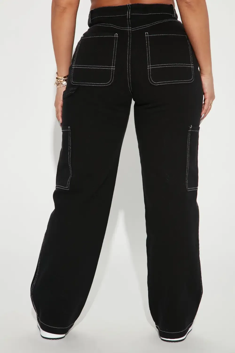 Take A Risk High Rise Utility Jean - Black