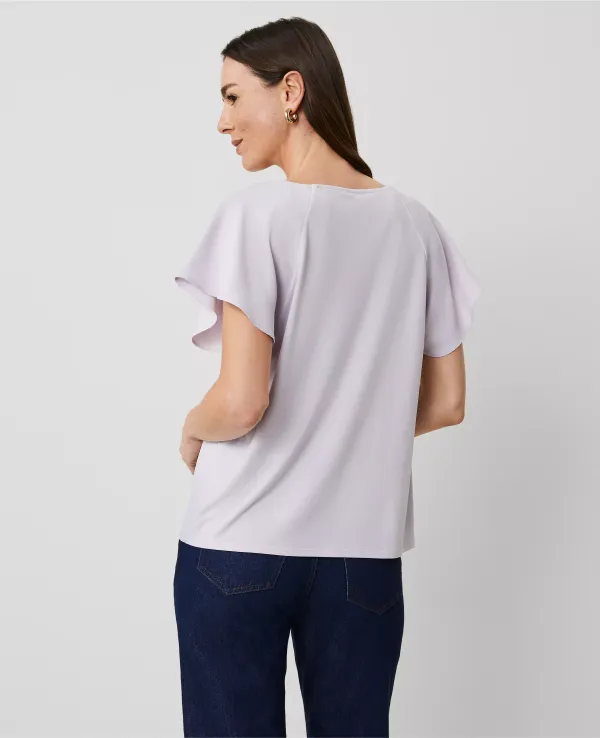 Raglan Mixed Media Top