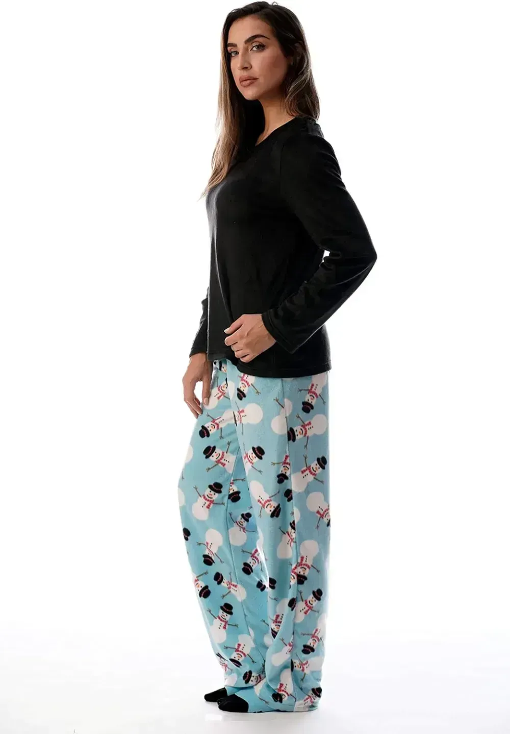 Women’s Pajama Pant Set - Nightgown with Matching Socks