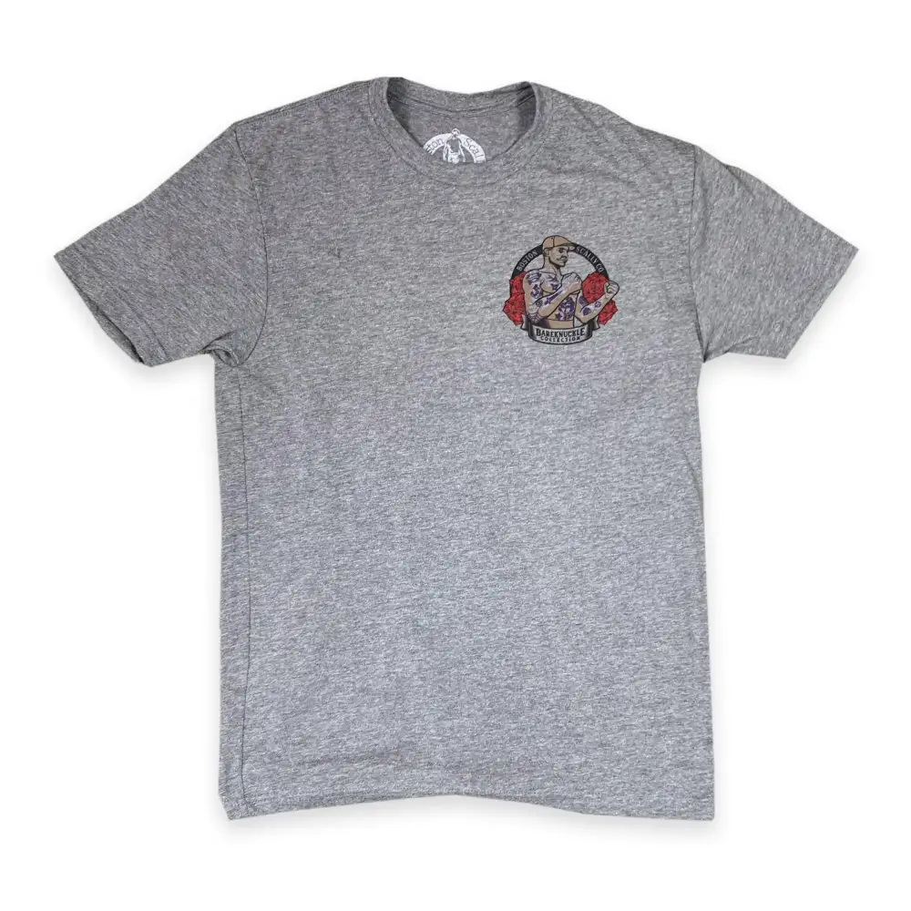 Boston Scally The Bareknuckle T-Shirt - Old School Grey