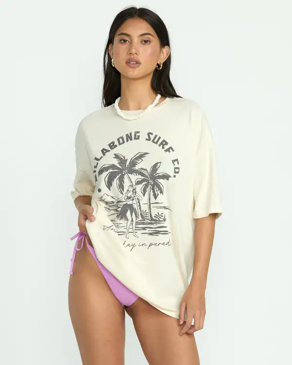 This Is Tropical Tee - Whitecap