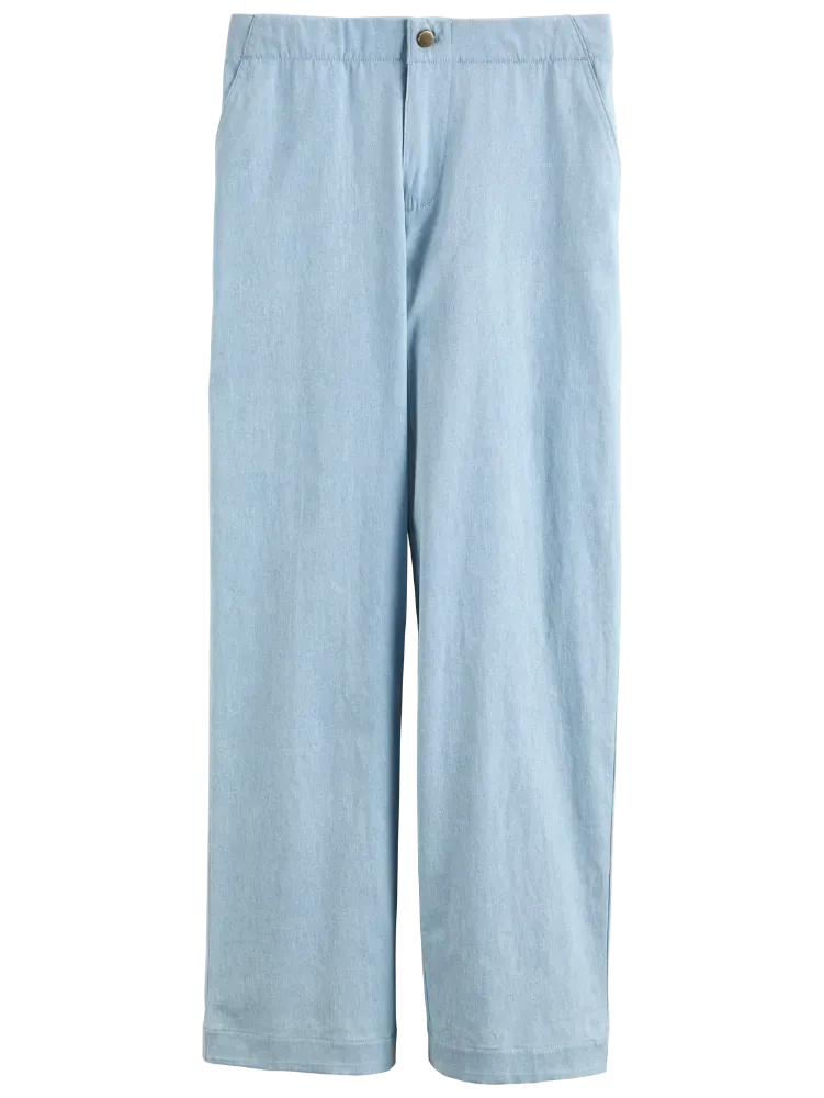 Women's Comfort Waist Chambray Pull-On Pants