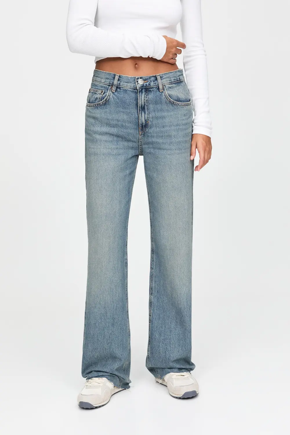 Jeans rectos tiro alto