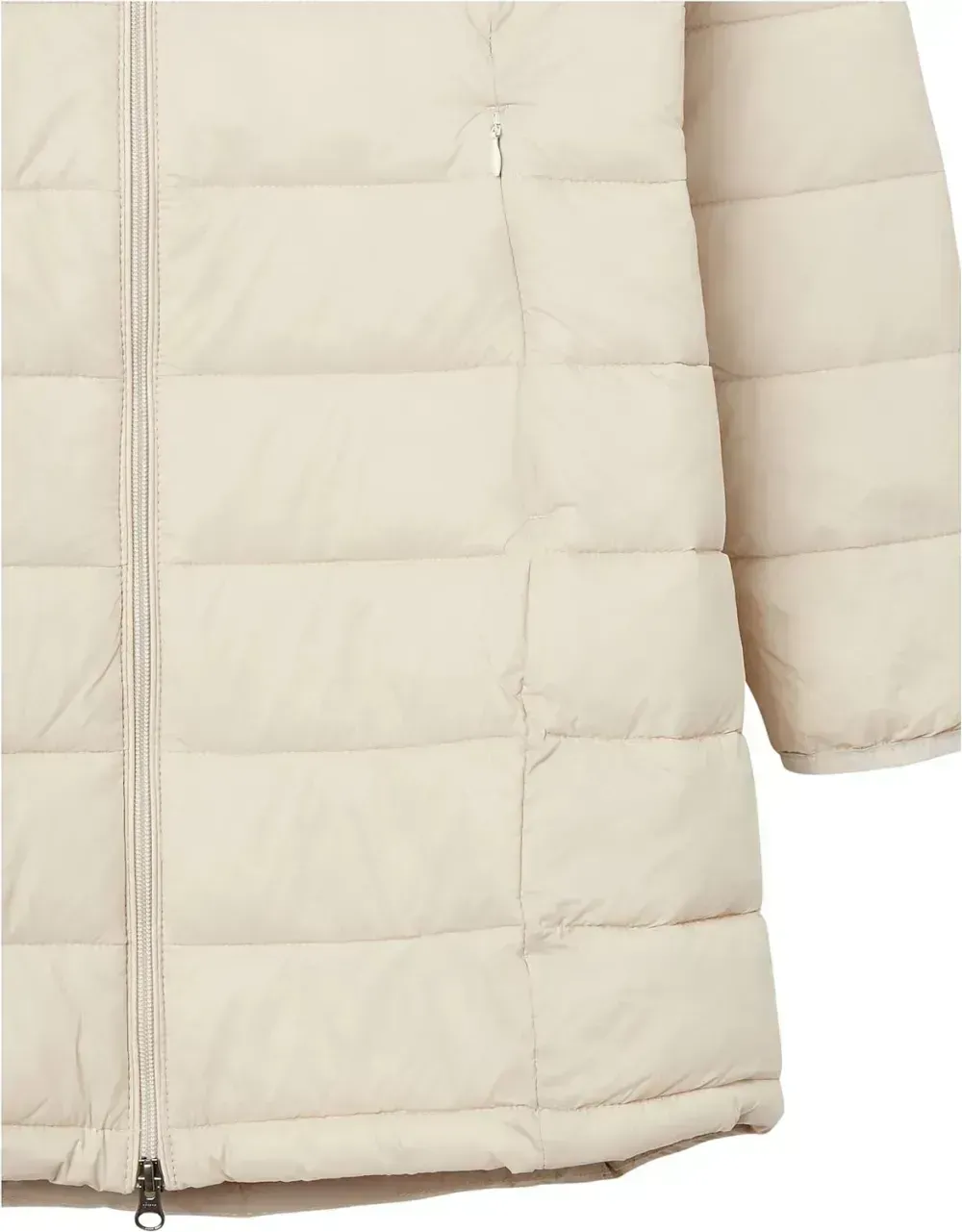Women's Lightweight Water-Resistant Hooded Puffer Coat (Available in Plus Size)