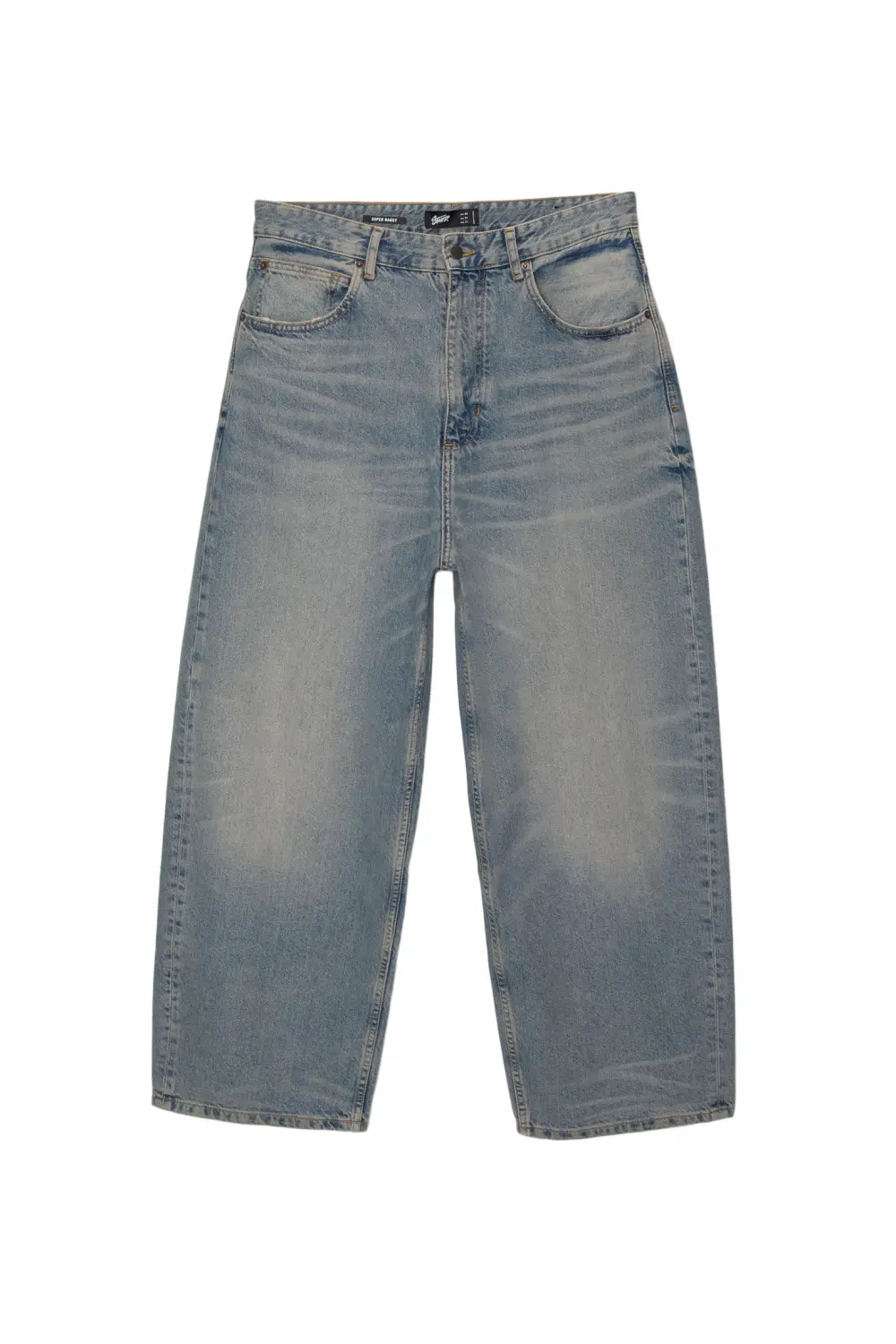 Super baggy washed finish jeans