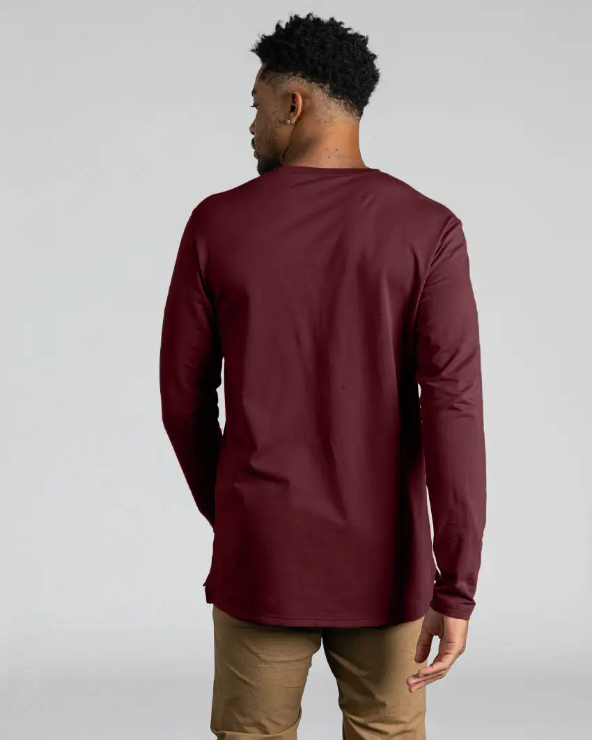 Long Sleeve: Lux Split Hem