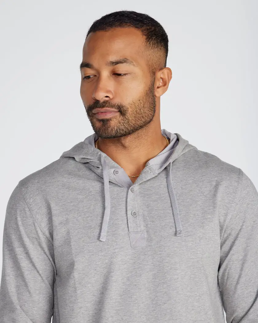 Drop-Cut: Lux Hooded Henley