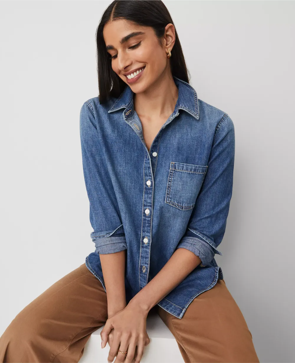 Weekend Collection Denim Pocket Shirt