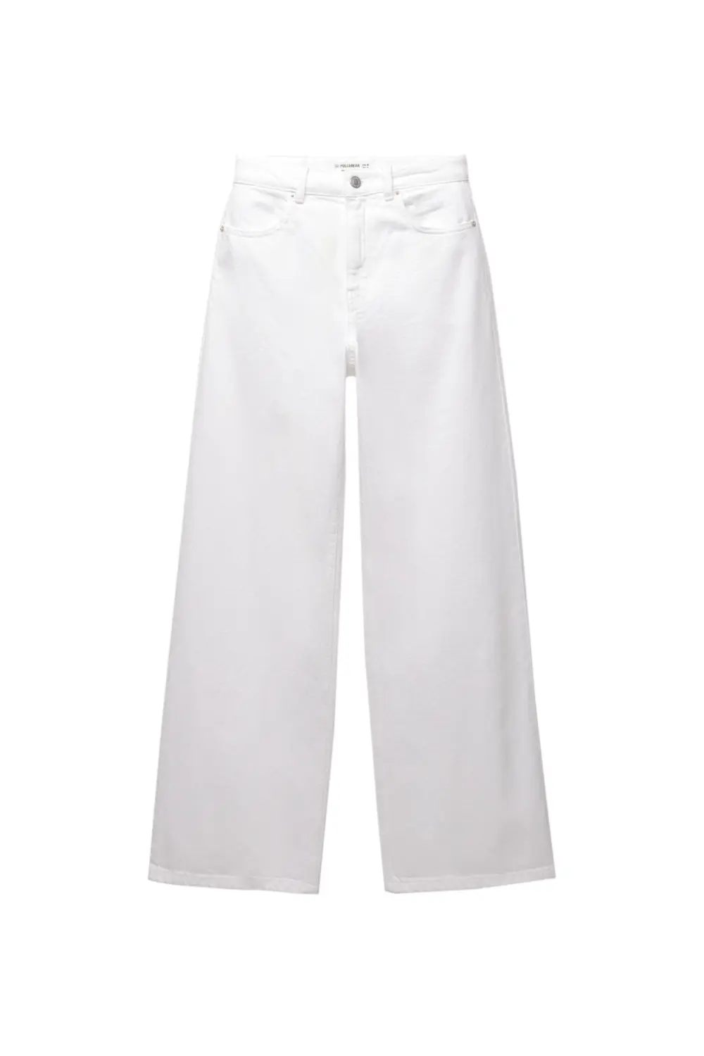 Jeans wide leg tiro alto
