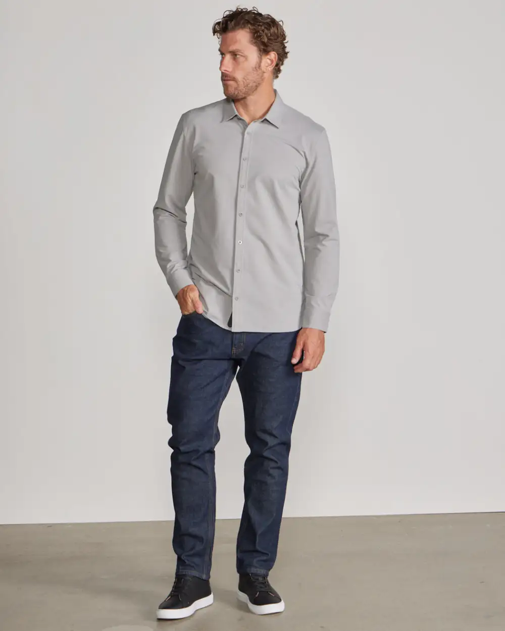 Vista Stretch Long Sleeve Button Down