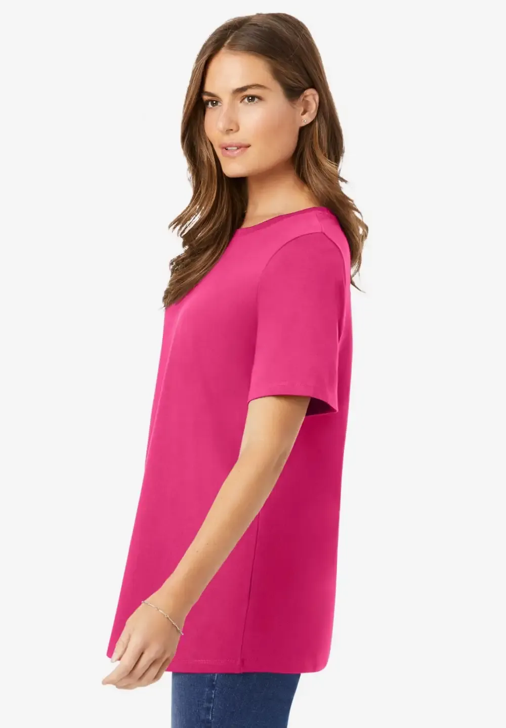 Perfect Short-Sleeve Crewneck Tee