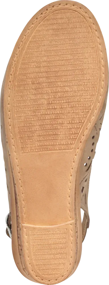 Women's Leather Cutwork Slingbacks