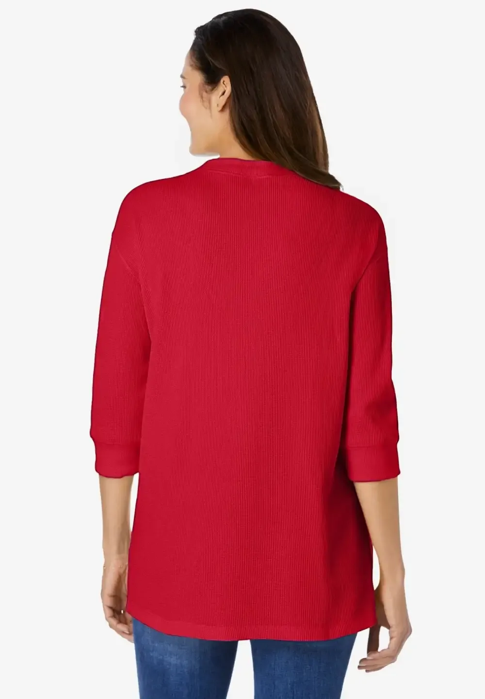 Three-Quarter Sleeve Thermal Sweatshirt