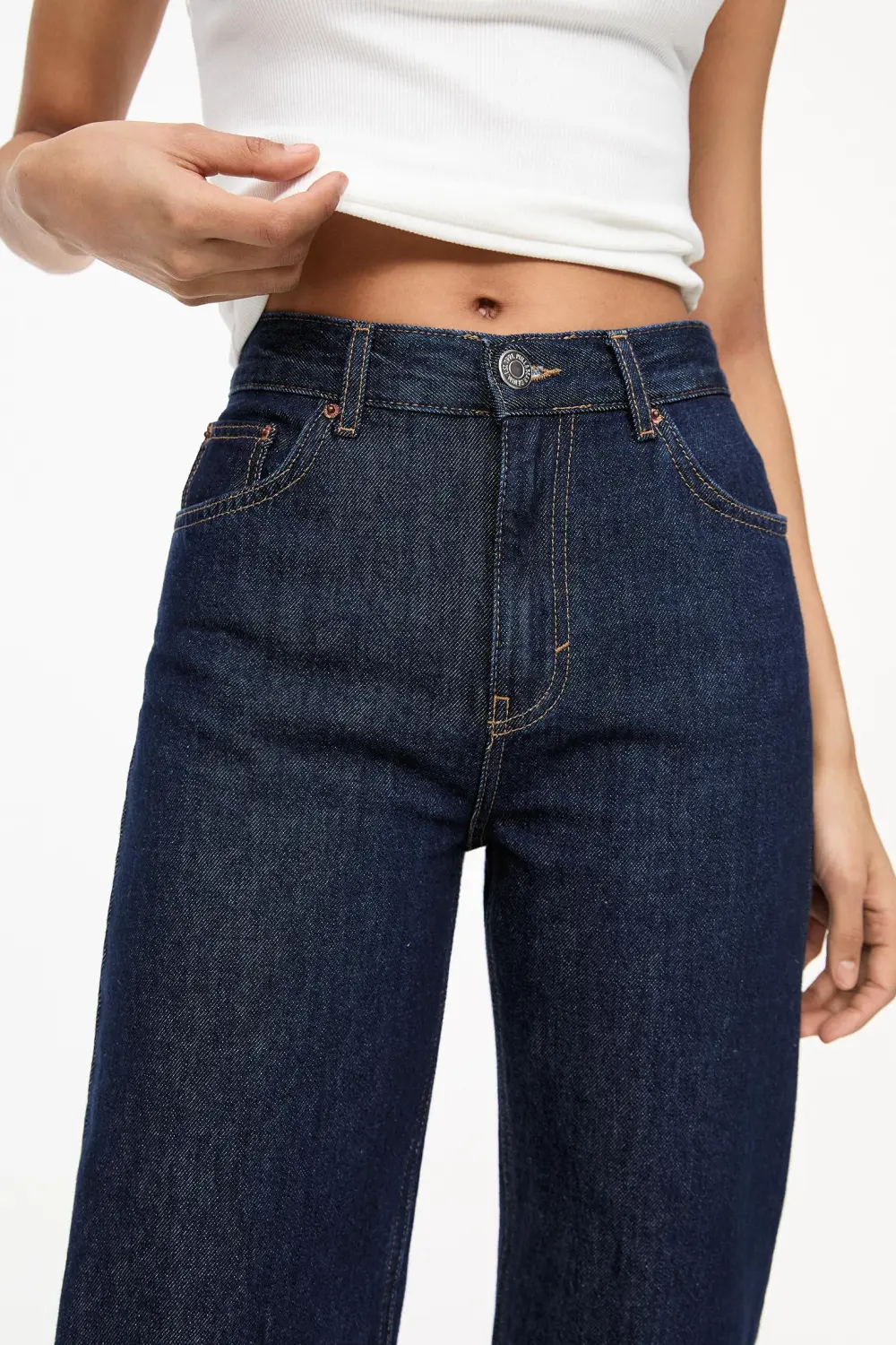 Jeans rectos tiro alto