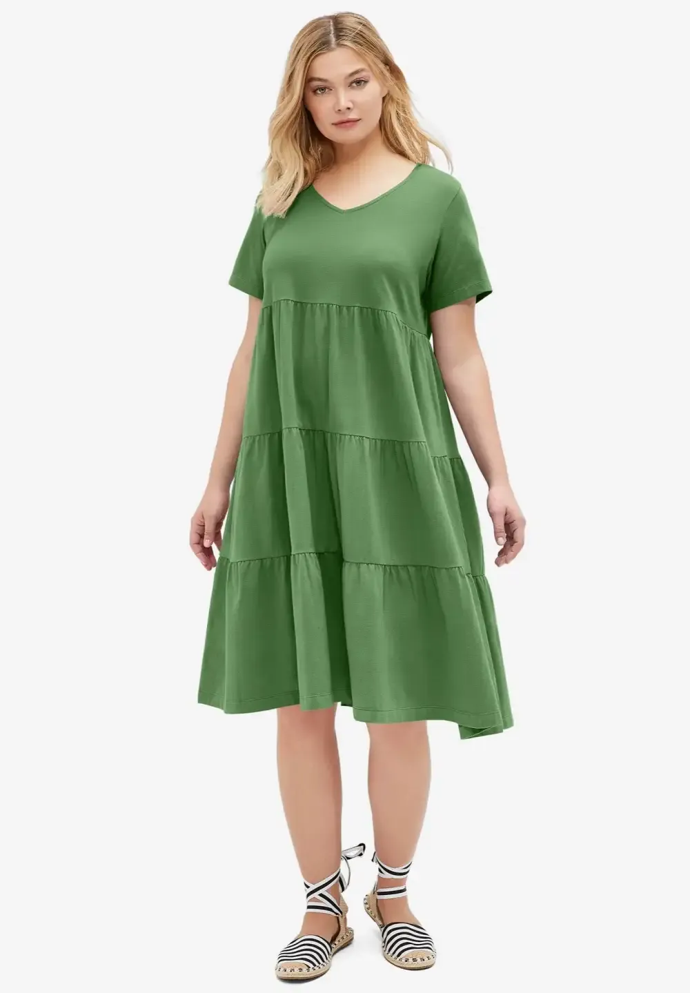 Tiered Knit Tee Dress