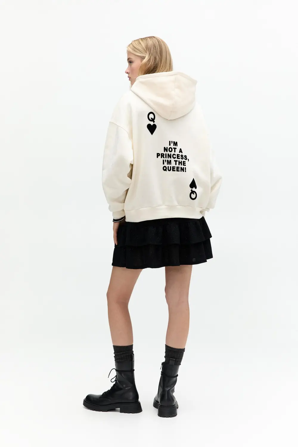 Sudadera capucha carta póker