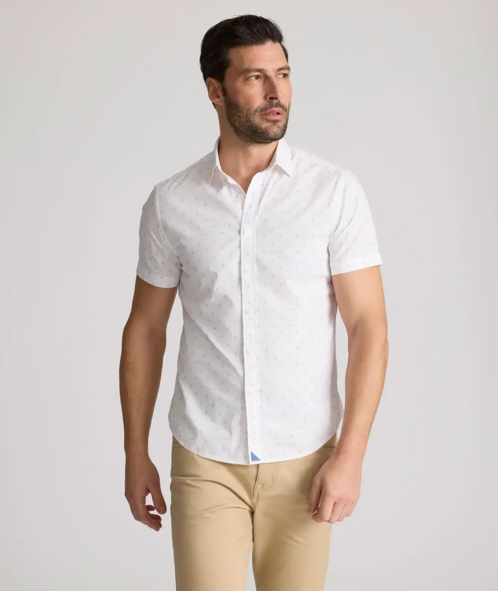 Stretch Cotton Short-Sleeve Rockwell Shirt