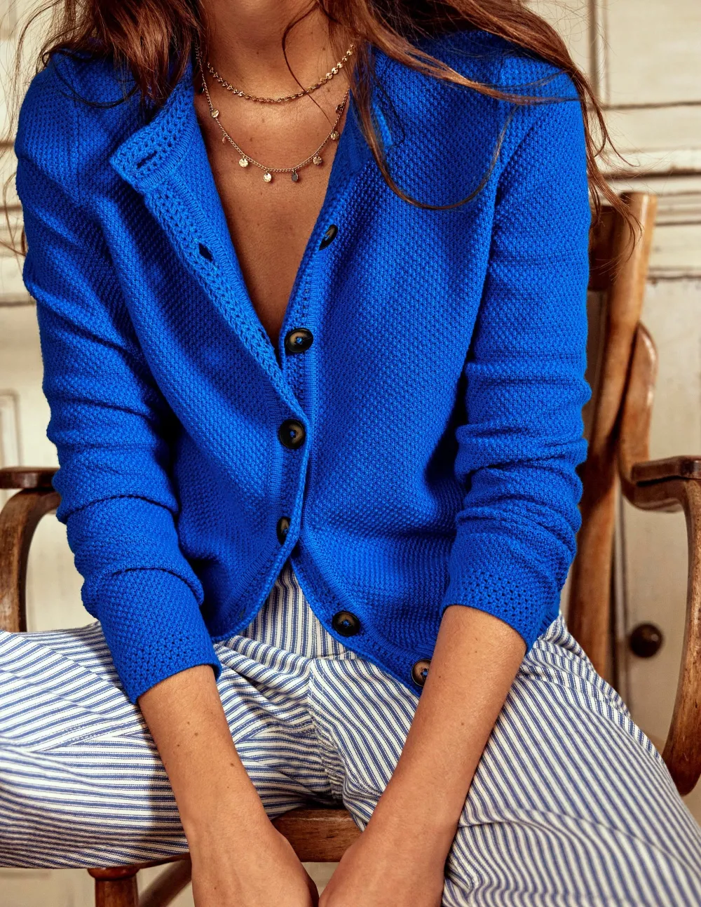 Callie Crochet Trim Cardigan