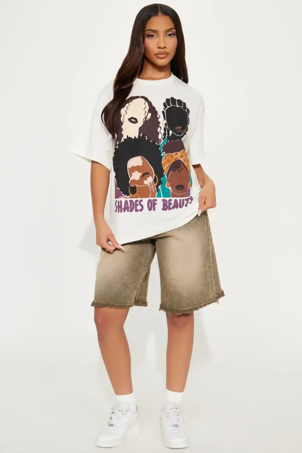 Shades Of Beauty Graphic Tee - Ivory