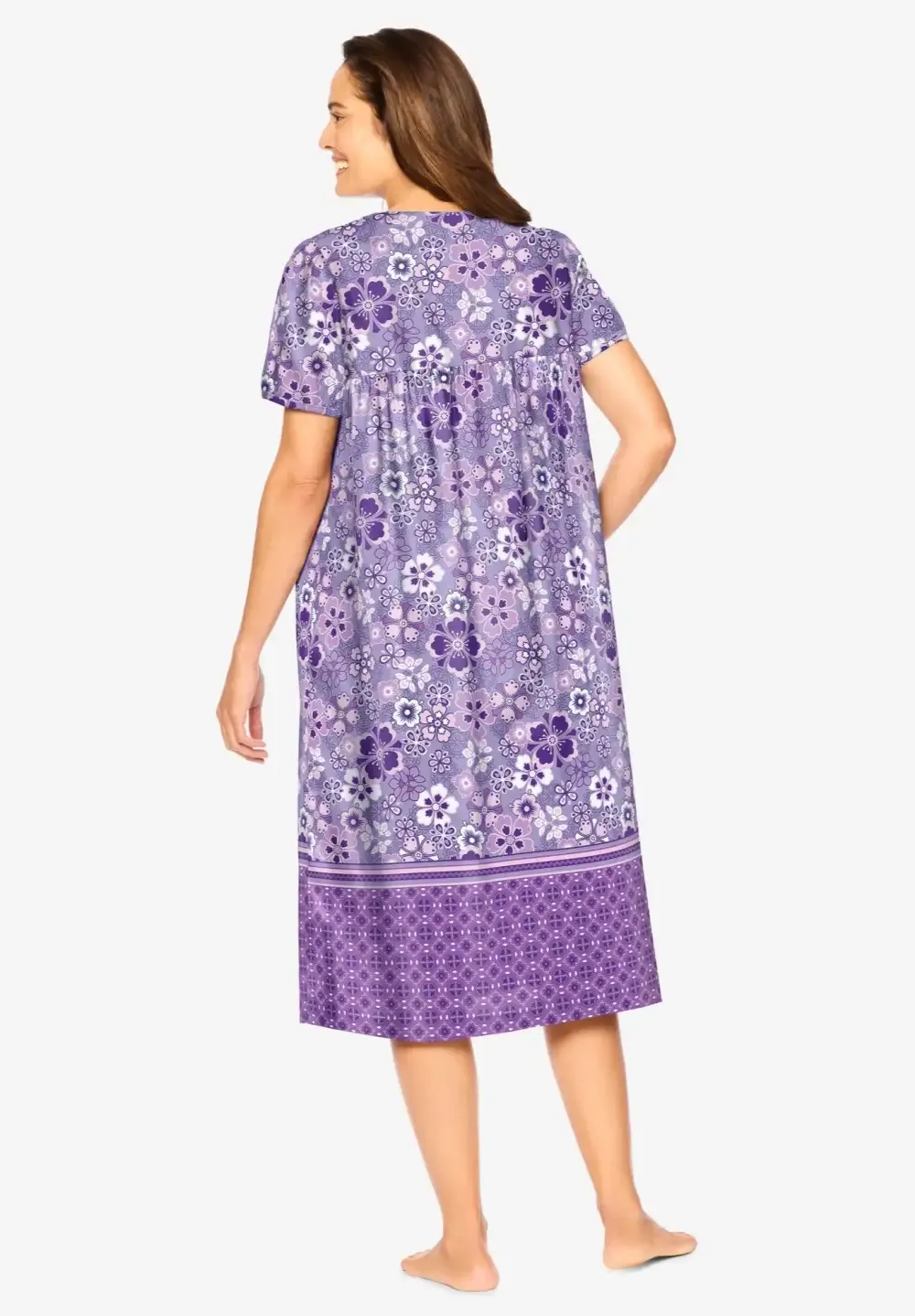 Short Print Shirred Lounger