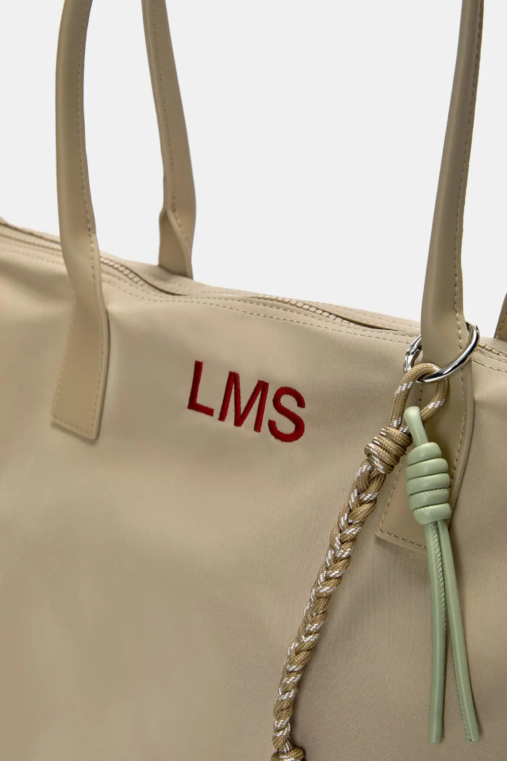 Bolso shopper nylon adorno