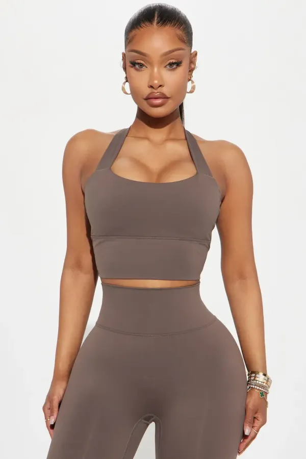 Got You In A Twist Active Set - Taupe