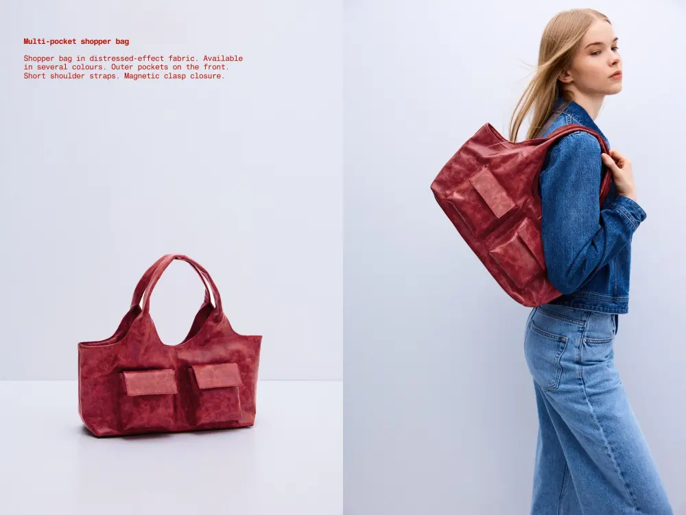 Bolso shopper multibolsillos
