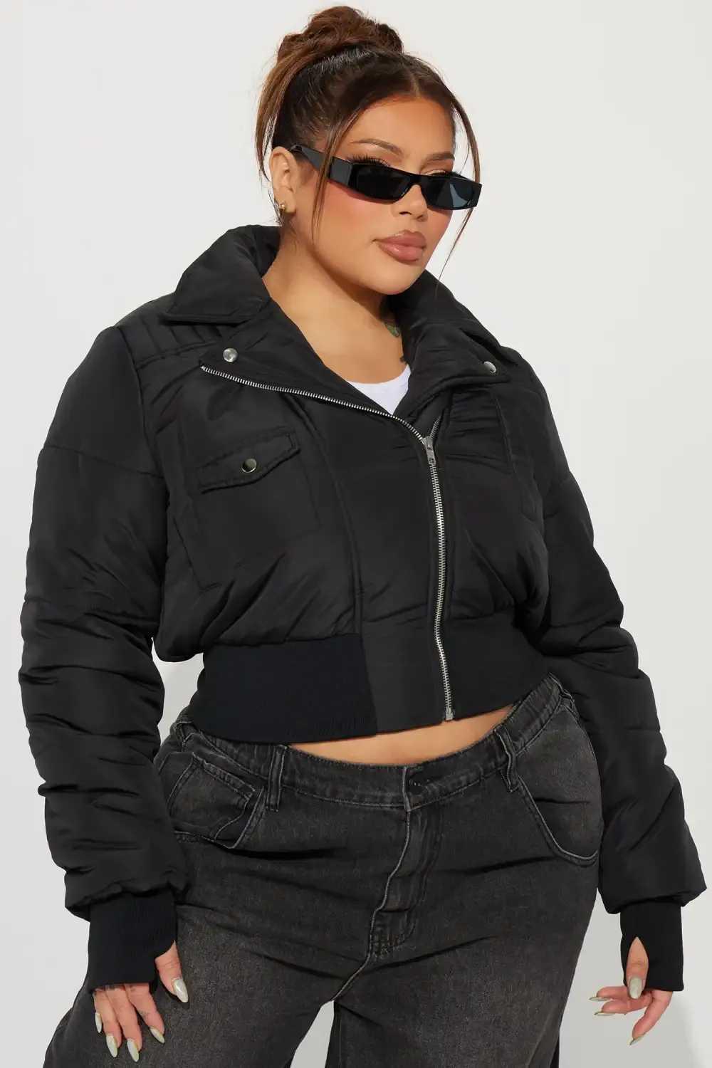 Sydney Street Puffer Jacket - Black