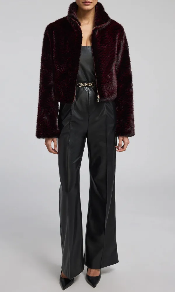 Cristelle Vegan Leather Jumpsuit