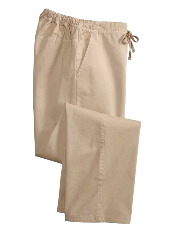 Women's Garment-Washed Twill Pants