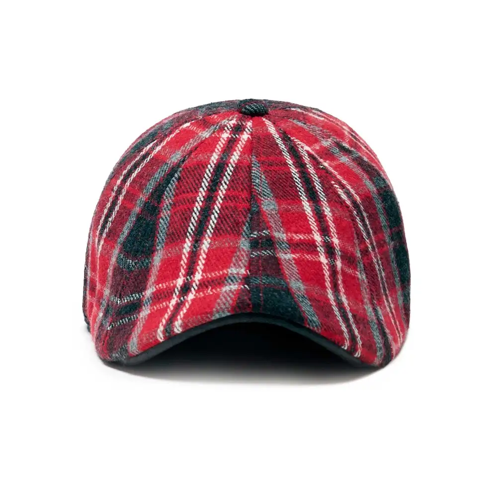 The Valentine Rose Boston Scally Cap - Red Plaid