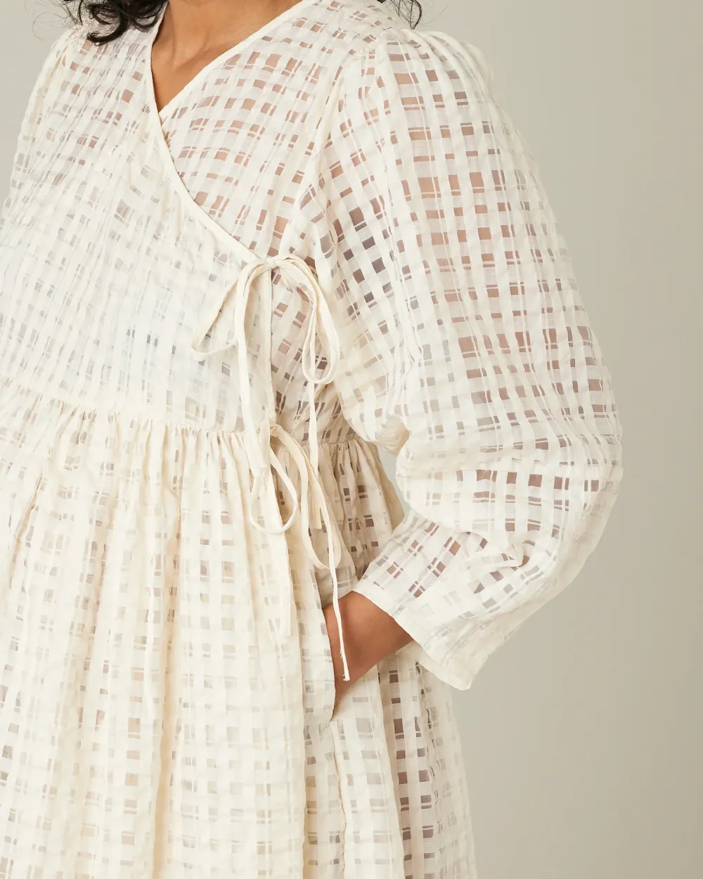 IVORY ORGANZA DRESS