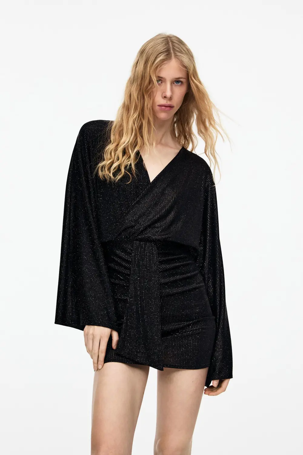 Vestido corto brillos