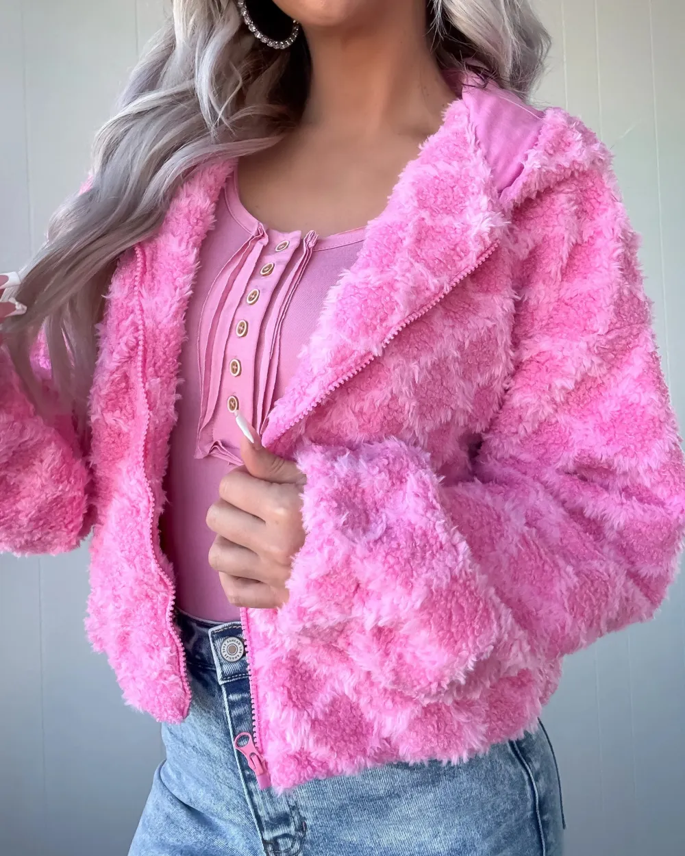 Pink Hooded Jacket