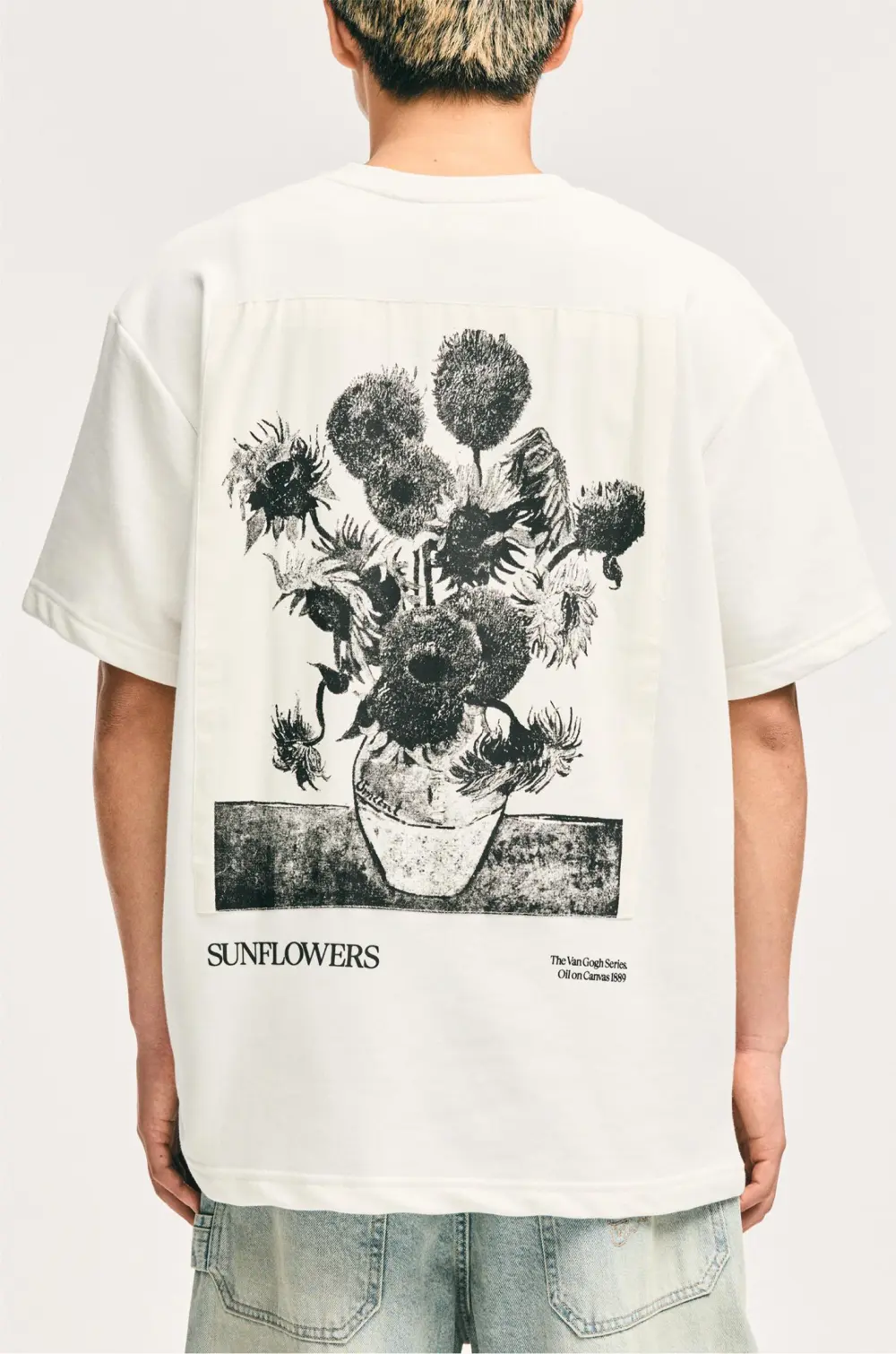 Short sleeve Van Gogh Sunflowers sweatshirt