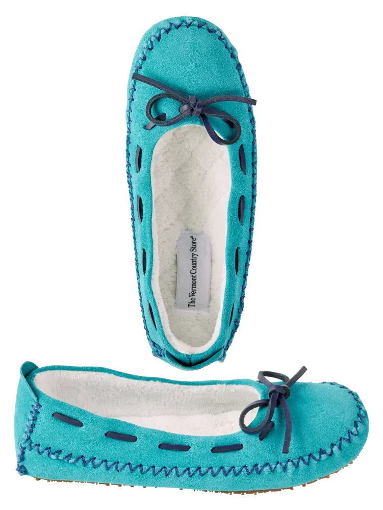 Women's Suede Moccasin Slipper
