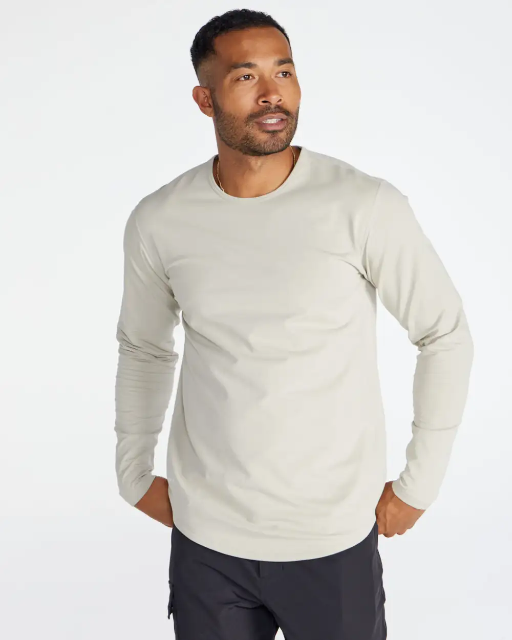 Drop-Cut Long Sleeve: Lux