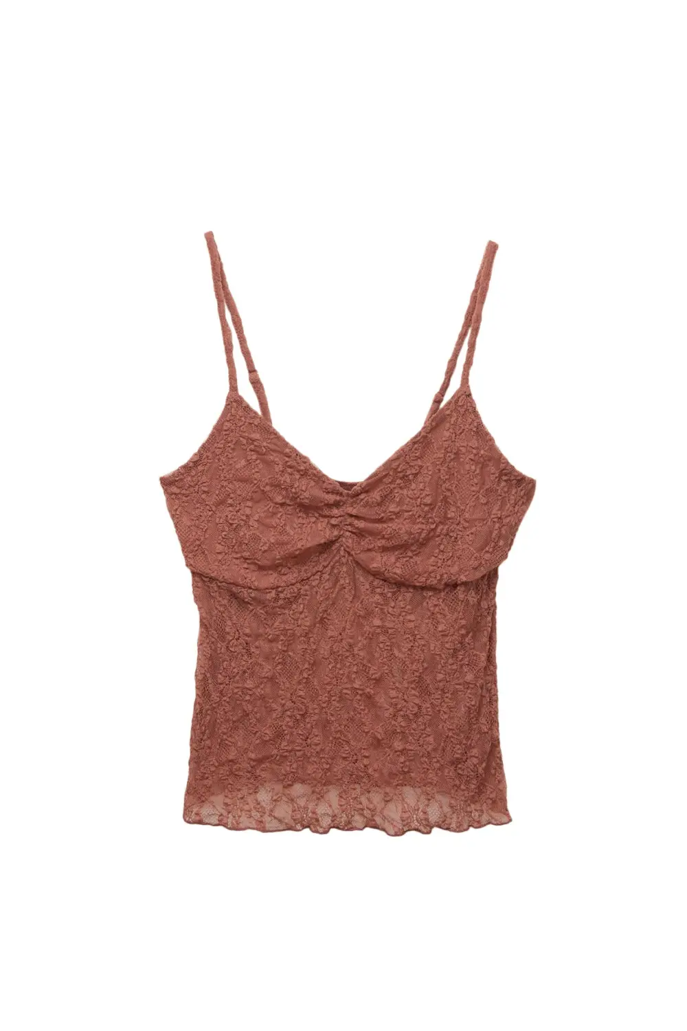 Lace top with straps