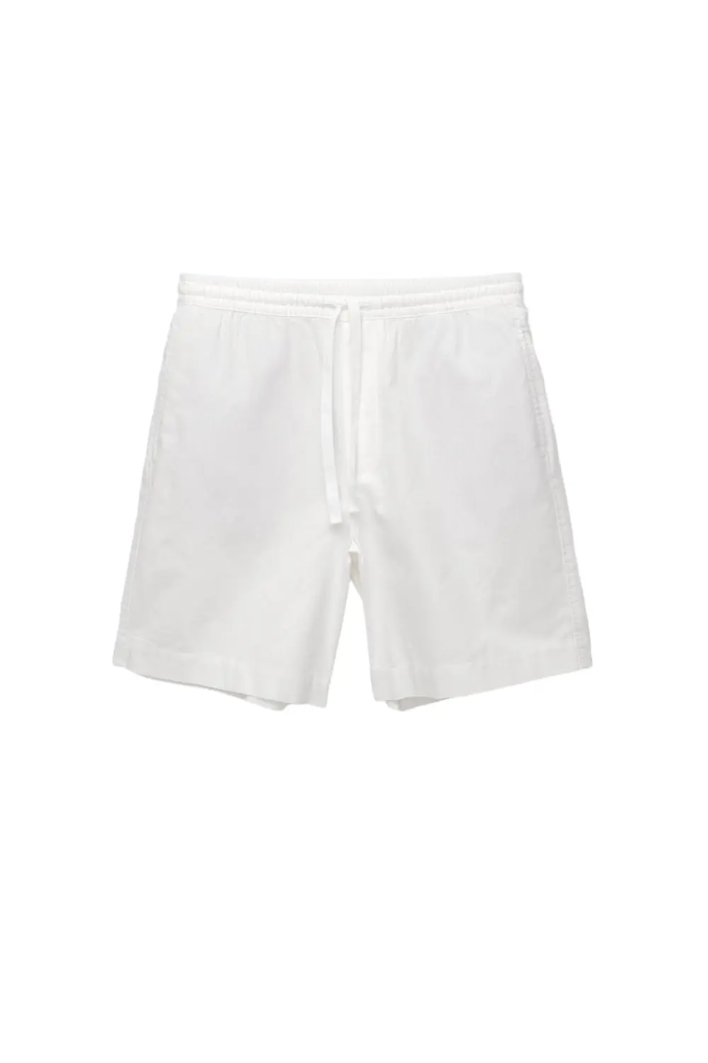 Linen blend jogger Bermuda shorts