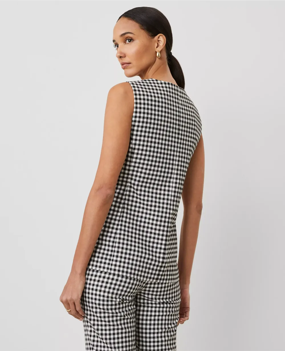 Gingham Vest Top