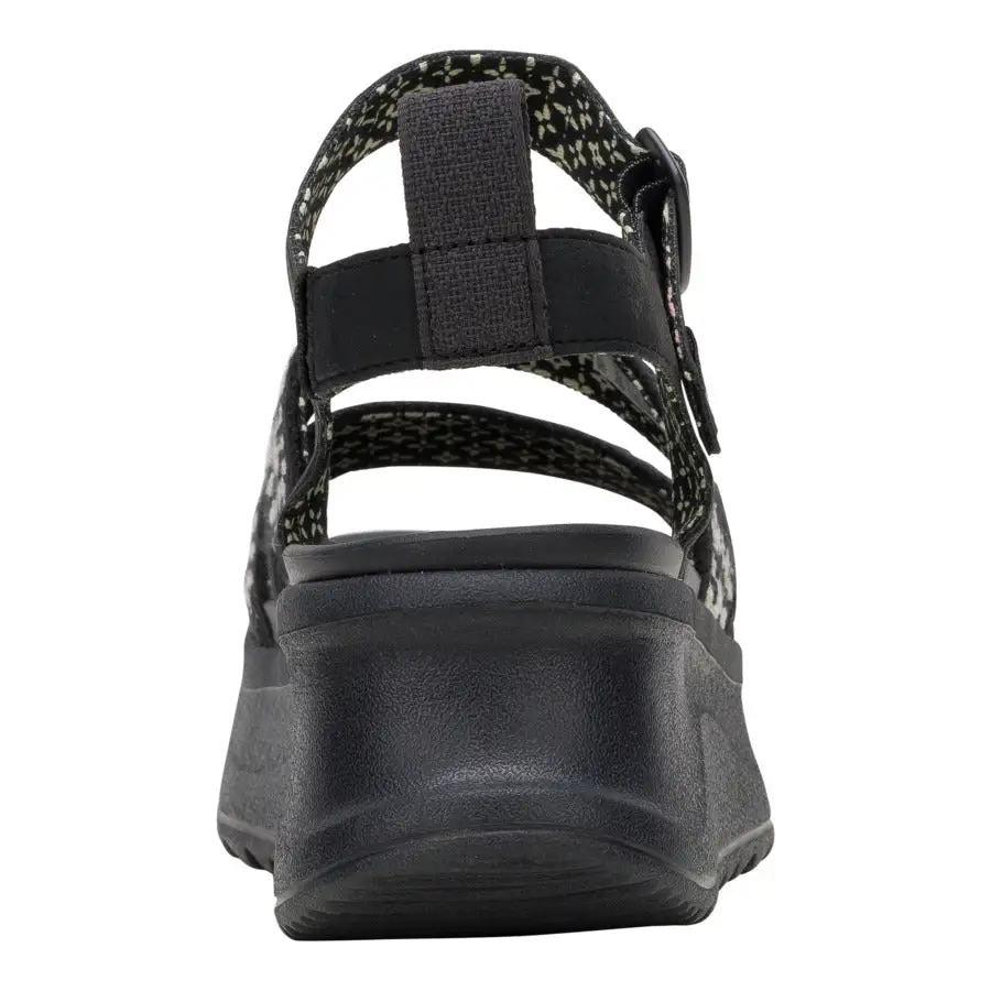 Delray Buckle Cottage Crochet - Black/White
