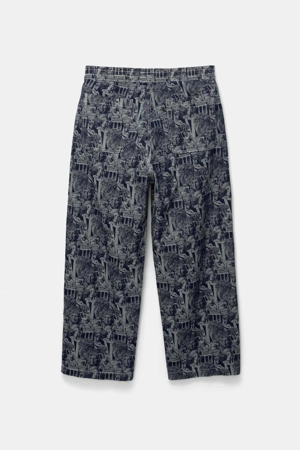 Baggy jacquard jeans