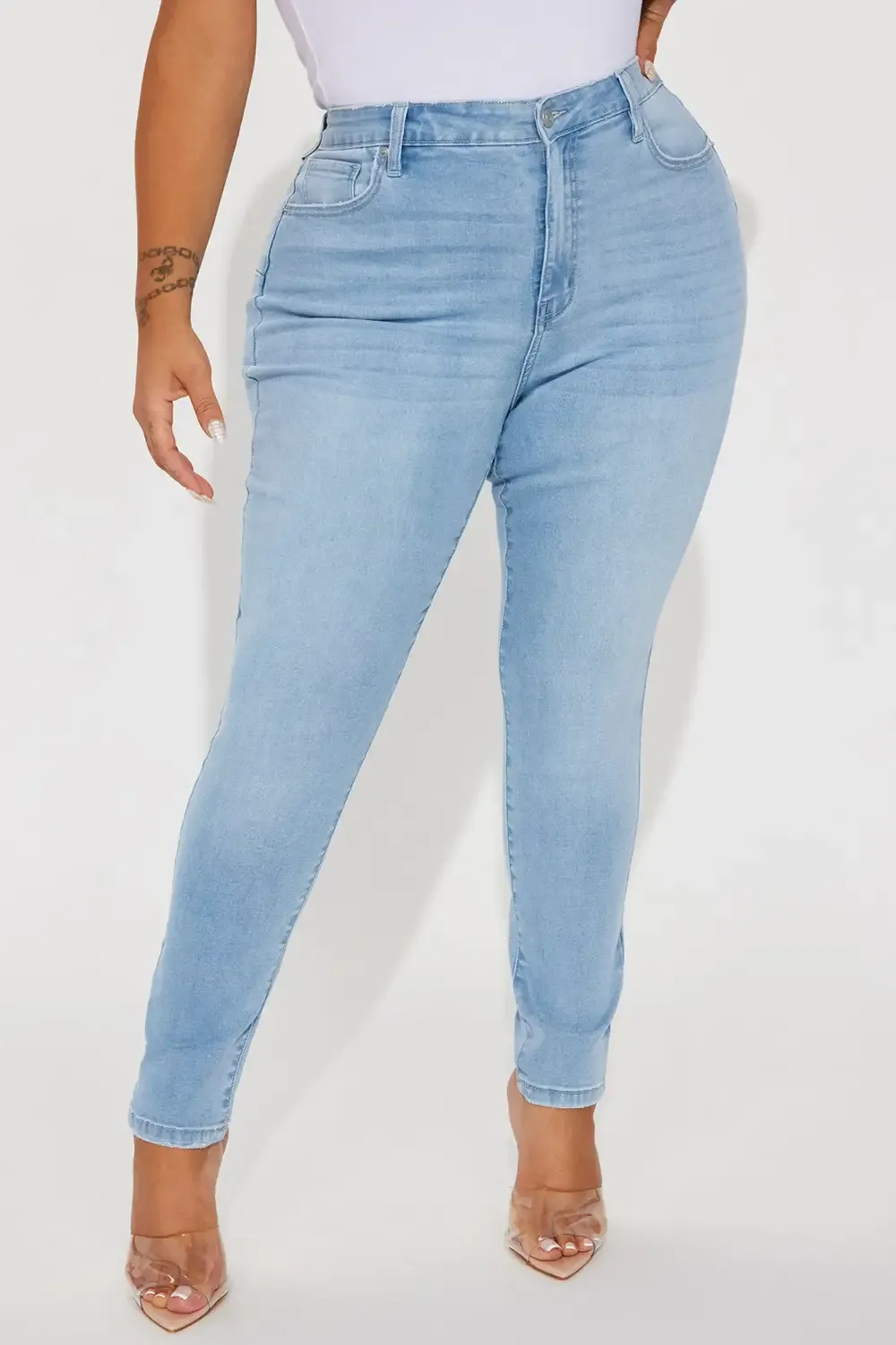 All The Right Places Sculpting Stretch Skinny Jeans - Light Wash