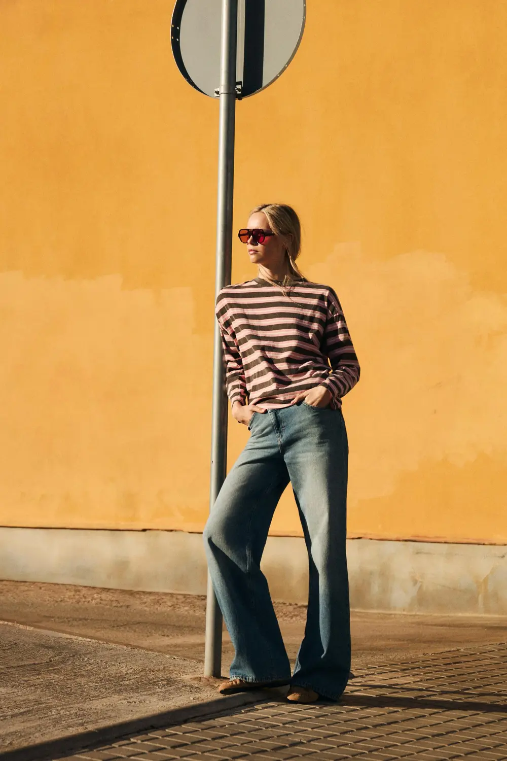 Camiseta rayas oversize