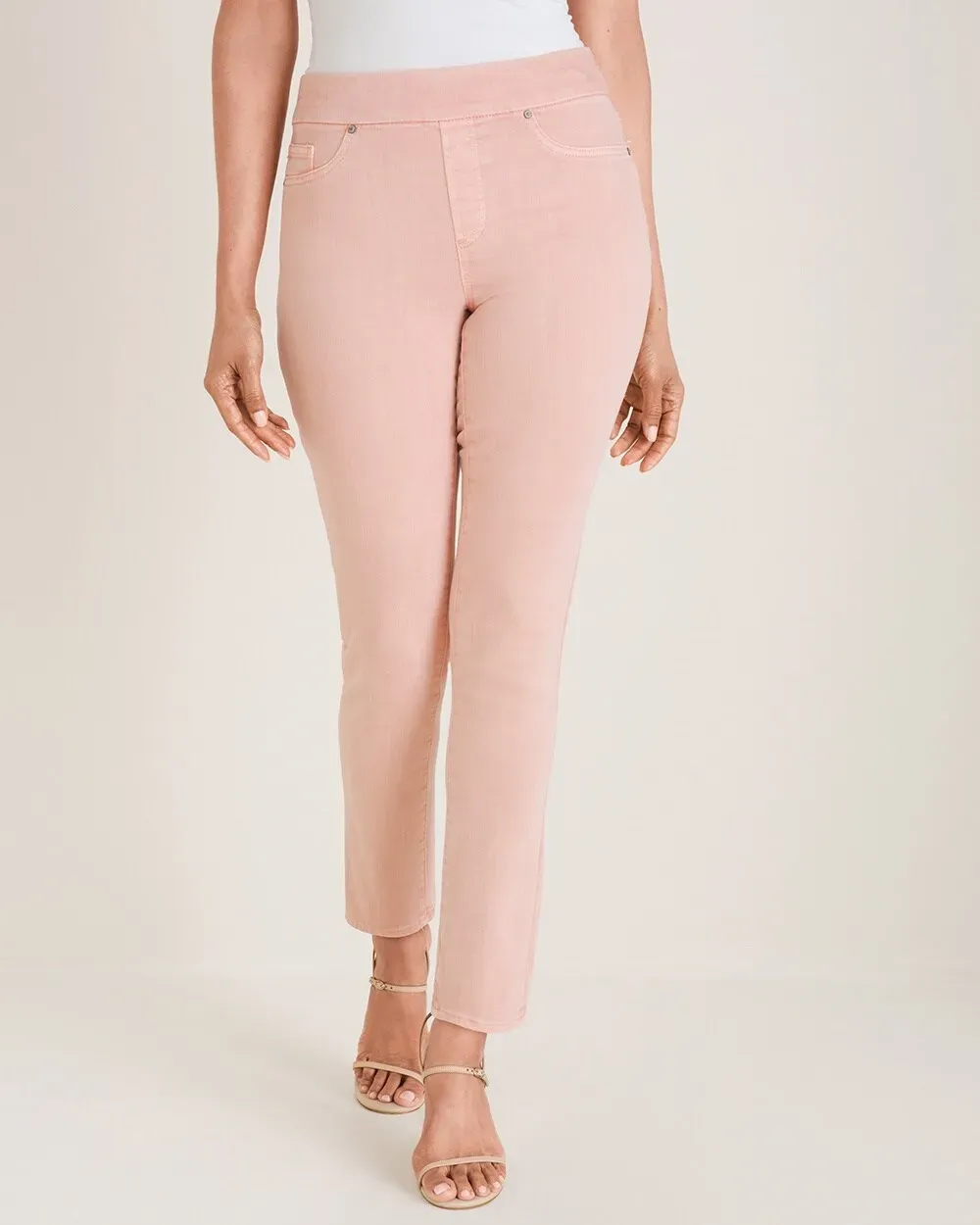 Denim Pull-On Ankle Jeggings