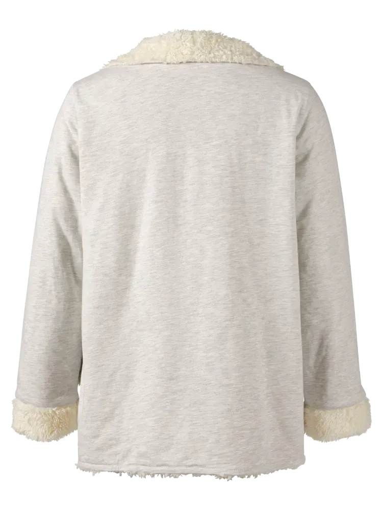 Women's Sherpa-Lined Cuddly Lounge Cardigan