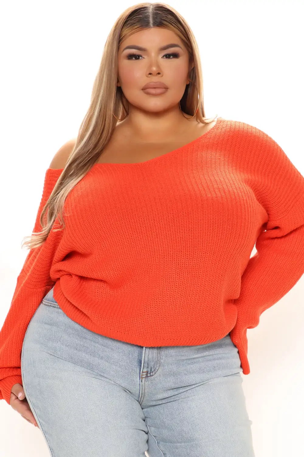 Falls Favorite Girl Sweater II - Orange