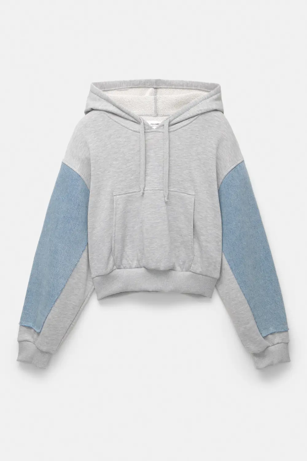 Sudadera cropped mangas vaqueras