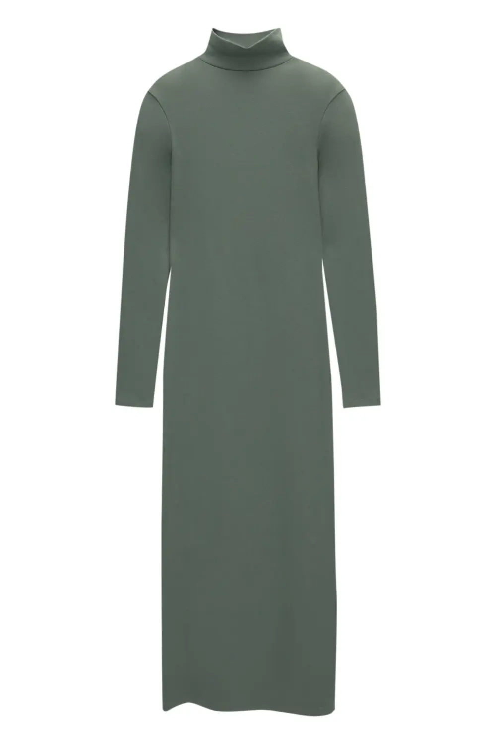 Vestido midi cuello perkins