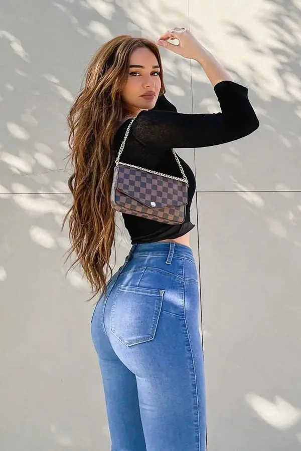 Classic Beauty Booty Lifter Skinny Jeans - Medium Blue Wash